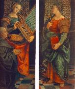 FERRARI, Gaudenzio, St Cecile with the Donator and St Marguerite fg